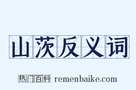 山茨反义词是什么意思的图片
